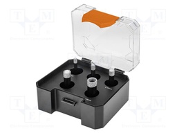 Diamond hole saw; Ø: 6mm,8mm,10mm,12mm,16mm; 5pcs.