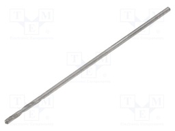 Drill bit; for metal; Ø: 0.5mm; HSS; Features: hardened