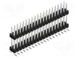 Connector: pin strips; pin header; male; PIN: 38; 2.54mm; SMT; 2x19