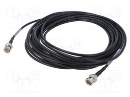 Cable; 9m; BNC male,both sides; shielded; black; straight; 0÷40°C