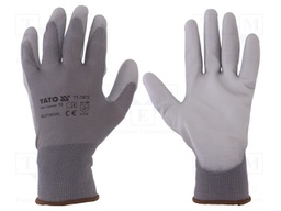 Protective gloves; Size: 10; grey-black