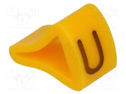 Markers for cables and wires; Label symbol: U; 3÷6.5mm; H: 9mm