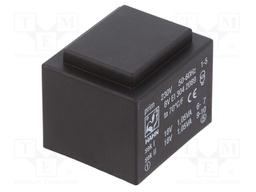 Transformer: encapsulated; 2.1VA; 230VAC; 18V; 18V; 58mA; 58mA; 99g