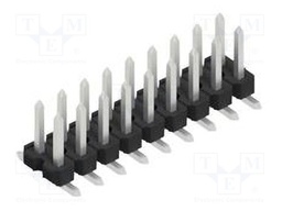Connector: pin strips; pin header; male; PIN: 18; 2.54mm; SMT; 2x9