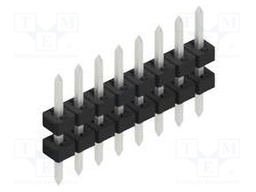 Connector: pin strips; pin header; male; PIN: 8; 2mm; THT; 1x8; 100V