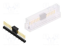 Connector: pin strips; pin header; male; PIN: 17; 2.54mm; SMT; 1x17