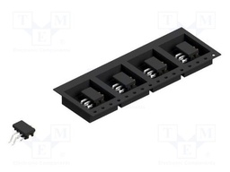 Connector: pin strips; pin header; male; PIN: 4; 2mm; SMT; 2x2; 100V