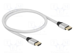 Cable; HDMI plug,both sides; textile; HDMI 2.1,Ultra High Speed