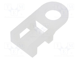 Screw mounted clamp; polyamide; natural; B: 5.5mm; H: 5mm; L: 190mm