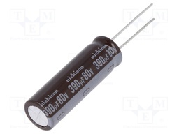 Capacitor: electrolytic; low impedance; THT; 390uF; 80VDC; ±20%