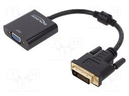 Converter; D-Sub 15pin socket,DVI-D (24+1) plug,VGA female