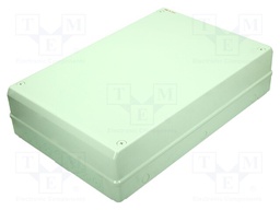 Enclosure: multipurpose; X: 380mm; Y: 570mm; Z: 140mm; polycarbonate