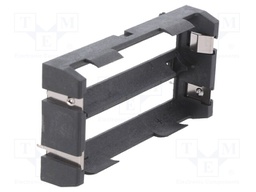 Holder; Mounting: PCB; Size: MR18650; Batt.no: 2