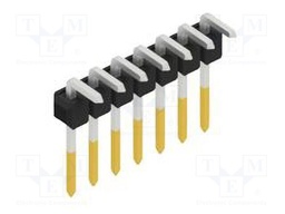 Connector: pin strips; pin header; male; PIN: 7; 2.54mm; THT; 1x7