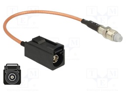 Cable; 200mm; Fakra A female,FME female; transparent; 50Ω