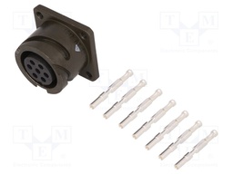 Connector: circular; VG95234; socket; female; PIN: 7; with contacts