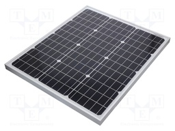 Photovoltaic cell solar panel; monocrystalline silicon; 610x510x30mm; 50W