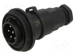 Connector: circular; plug; male; PIN: 7; 5A; 277V; IP68,IP69K; 6÷8mm