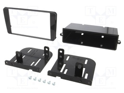 Radio mounting frame; Subaru; 2 DIN; black gloss