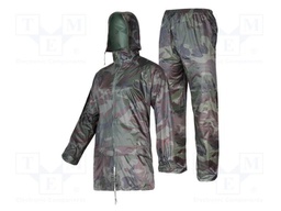 Rainproof set; Size: XXL; camo; Kit: jacket,pants