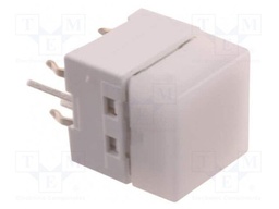 Keypad; SPST-NO; Pos: 2; 0.05A/24VDC; THT; LED; yellow; 1.57N; 11mm