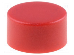 Button; 10mm; round; red; Application: 1241.16
