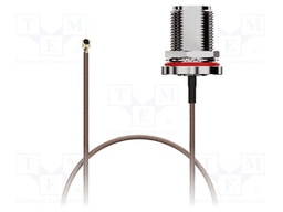 Cable; IPEX MHF 1,N female; brown; -40÷85°C; 0÷6GHz; 150mm; 50Ω