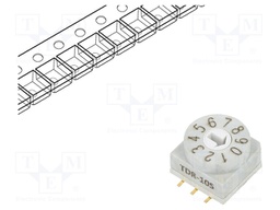 Encoding switch; DEC/BCD; Pos: 10; SMT; Rcont max: 80mΩ; 7Ncm