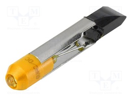LED lamp; yellow; T6,8; 12VDC; 12VAC; No.of diodes: 1