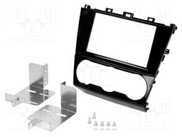 Radio mounting frame; Subaru; 2 DIN; black gloss