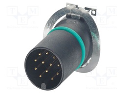 Connector: M12; contact insert; PIN: 12; 30V; straight; SMT; A code