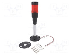 Signaller: signalling column; LED; red; Usup: 24VDC; Usup: 24VAC