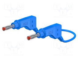 Test lead; 32A; 4mm banana plug-4mm banana plug; Len: 1.5m; blue