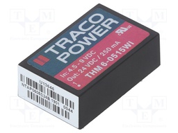 Converter: DC/DC; 6W; Uin: 4.5÷9V; 24VDC; Iout: 250mA; DIP24; 14g