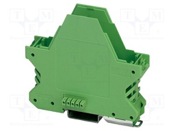 Enclosure base; with terminals; green; UL94V-0; ME 22,5; X: 84.8mm