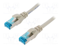 Patch cord; F/UTP; 5e; stranded; Cu; PVC; grey; 3m; 26AWG