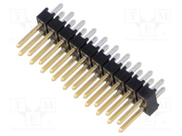 Pin Header, Board-to-Board, 2.54 mm, 2 Rows, 20 Contacts, Through Hole, TSW Series