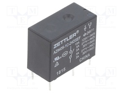 Relay: electromagnetic; SPDT; Ucoil: 24VDC; 10A; 5A/277VAC; PCB