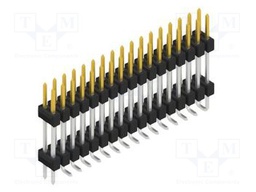 Connector: pin strips; pin header; male; PIN: 34; 2.54mm; SMT; 2x17