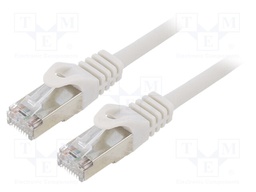 Patch cord; F/UTP; 6; stranded; CCA; PVC; grey; Len: 15m; RJ45 plug