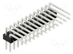 Connector: pin strips; pin header; male; PIN: 24; 2.54mm; THT; 2x12
