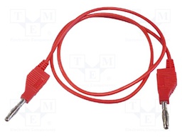 Test lead; Imax: 3A; Len: 1m; with 4mm axial socket; red; 30VAC
