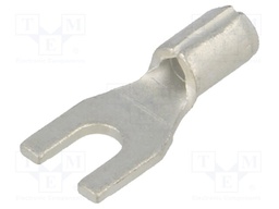 Fork terminal; M2,5; 0.5÷1mm2; crimped; for cable; non-insulated