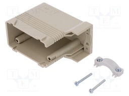 Enclosure: for HDC connectors; COB; size 57.27; Pitch: 57x27mm