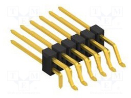Connector: pin strips; pin header; male; PIN: 12; 2.54mm; SMT,THT