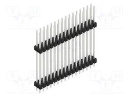 Connector: pin strips; pin header; male; PIN: 32; 2.54mm; THT; 2x16