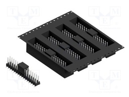 Connector: pin strips; pin header; male; PIN: 32; 2.54mm; SMT; 2x16