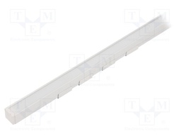 Profiles for LED modules; white; surface; white; L: 2m; aluminium