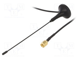 Antenna; RF; 3dBi; linear; Mounting: magnet; 50Ω; 470÷862MHz; Len: 3m
