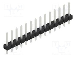 Connector: pin strips; pin header; male; PIN: 14; 2.54mm; THT; 1x14